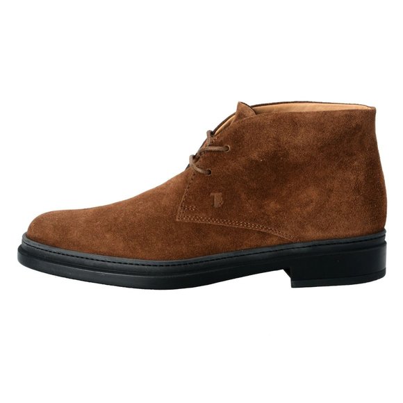 Tod\'s Mens Suede Brown Polacco Lace Up Ankle Boots main image 7